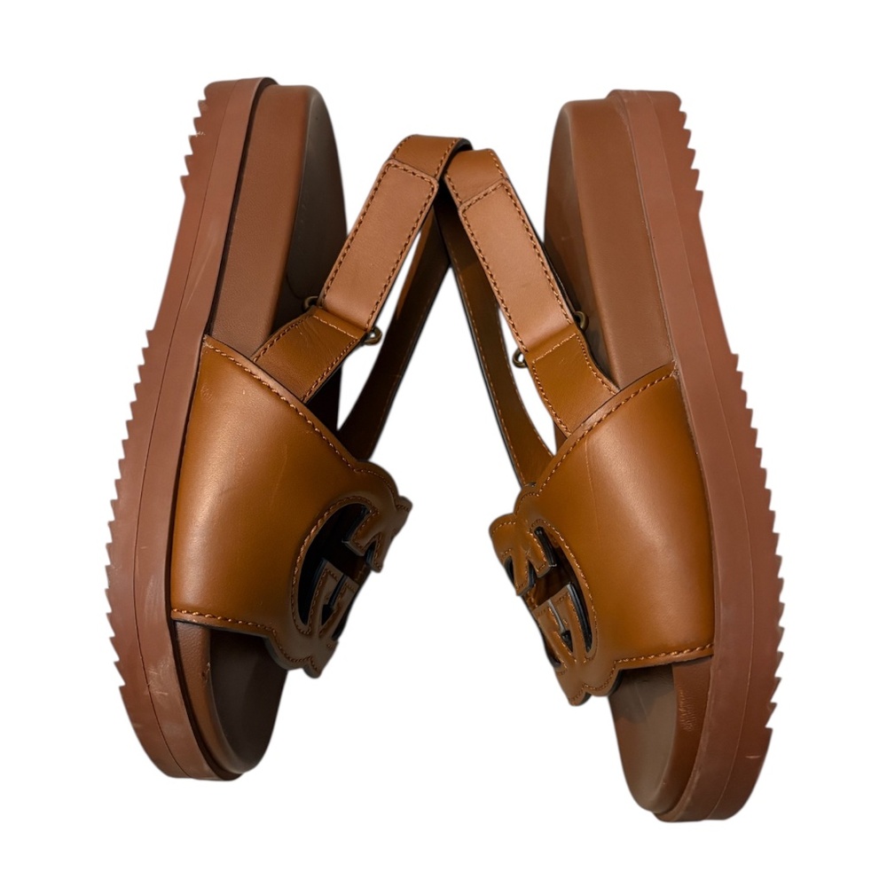 Gucci  interlocking g leather sandals - 8.5 - Picture 8 of 8